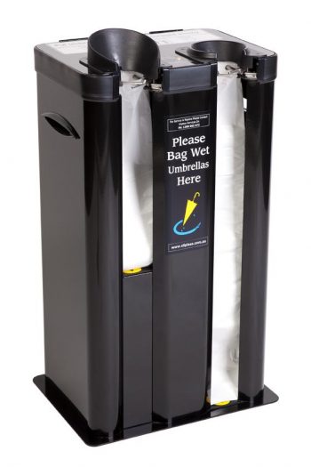 Wet Umbrella Wrapper Machine, Dual Chute, P/Steel – Black
