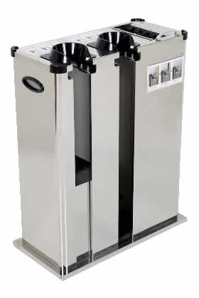 Wet Umbrella Bagging Machine – Dual Chute, Built-in Recycling Bin