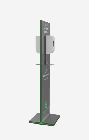 Dual Free Standing Sanitiser Stand With 2 Dispensers