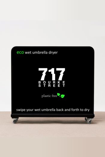 Wet Umbrella Dryer | Custom Branding | No Bags Needed